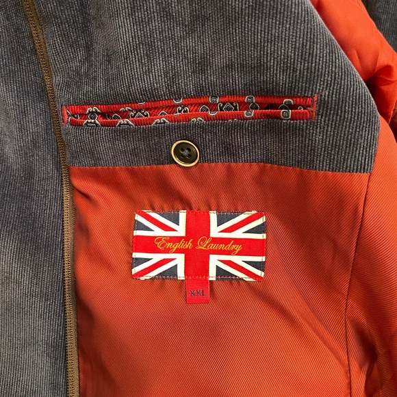 Blue Corduroy English Laundry Sport Coat / Blazer - Picture 6 of 11